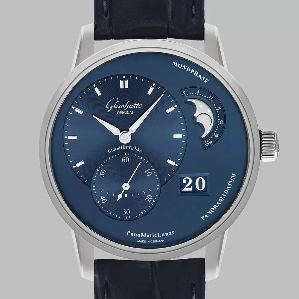 Glashutte Original Pano Collection PanoMaticLunar 40mm 1-90-02-46-32-35