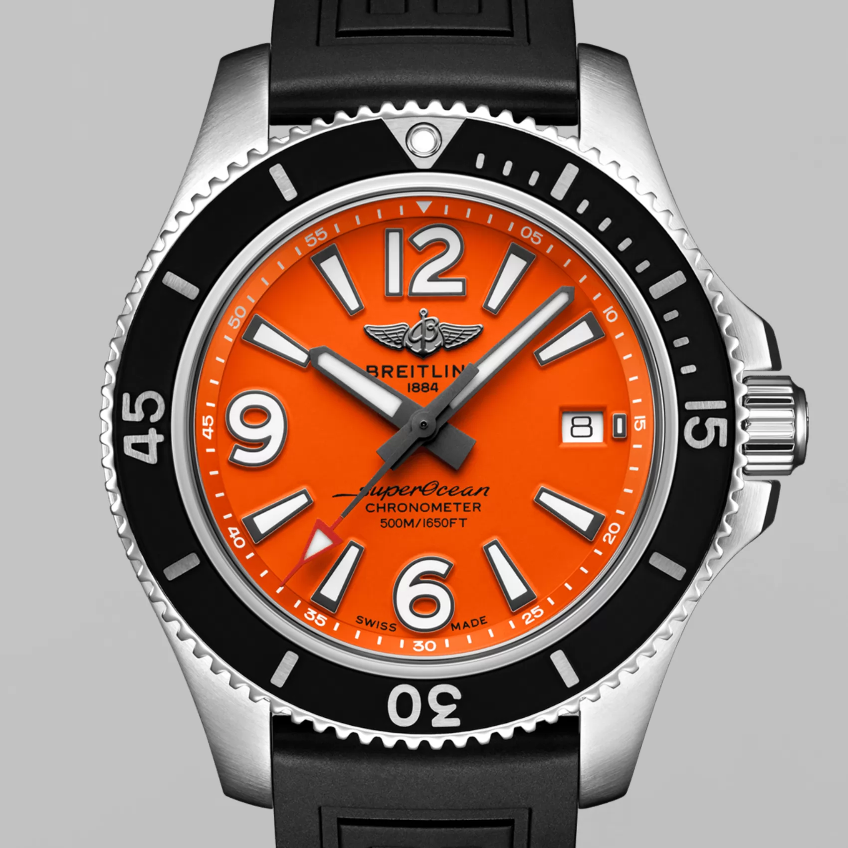 Superocean Automatic Stainless Steel Orange 42MM A17366D71O1S1