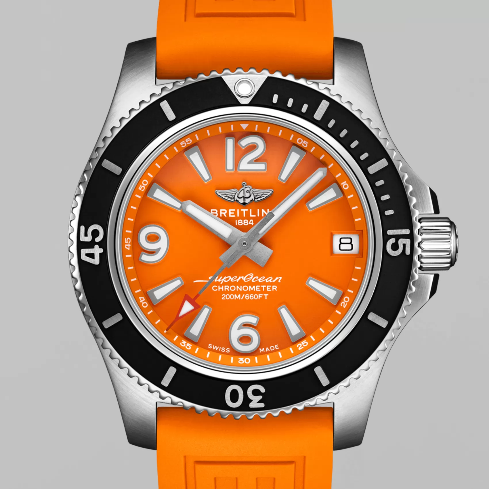 Superocean Automatic Stainless Steel Orange 36MM A17316D71O1S1